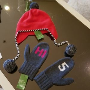 Kate Spade cold weather hat and hi five gloves